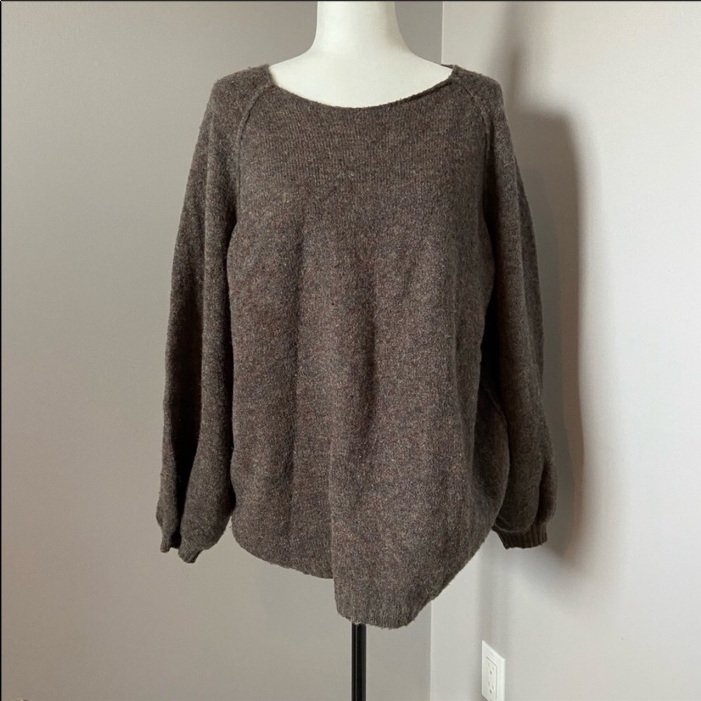 Wilfred Wool Blend Balloon Sleeve Sweater
